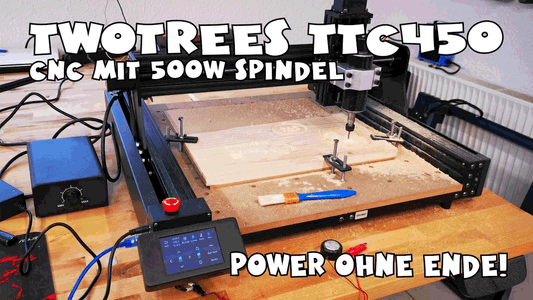 Budget CNC-Fräsmaschine Two Trees TTC450 500W Spindel