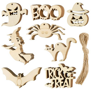 Twotrees Halloween Wooden DIY Painting Blank Wooden Chips - TwoTrees Official Shop