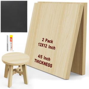 Twotrees CNC-Holzrohlinge – DIY-Kits für kurzen Hocker aus Kiefernholz