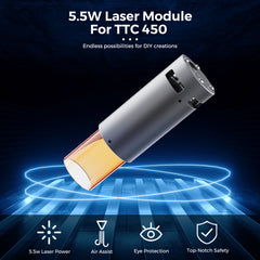Kreisförmiger Laserkopf 2,5 W/5,5 W für TTC450 und CNC 3018 Pro