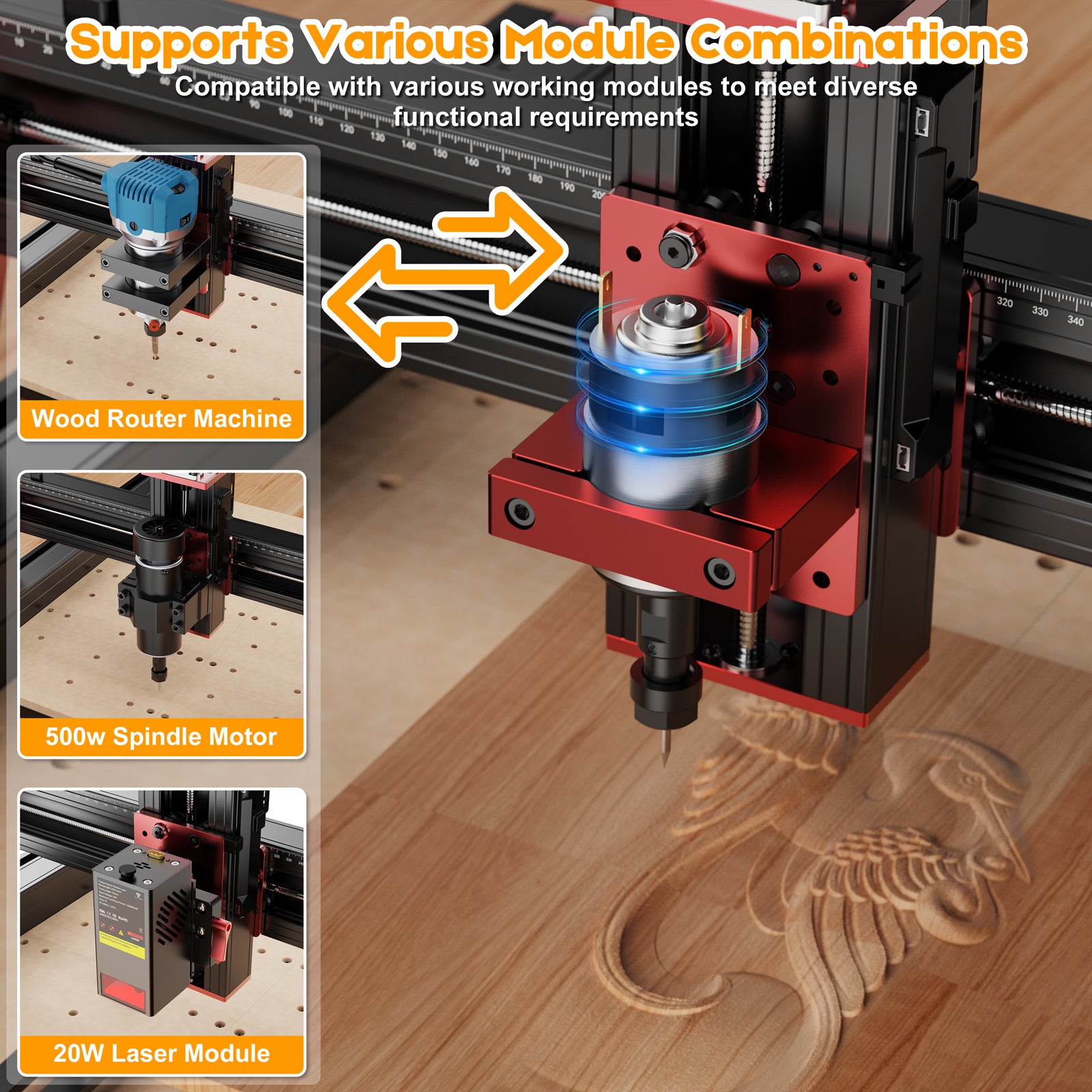 Twotrees TTC-450 PRO CNC-Fräsmaschine 