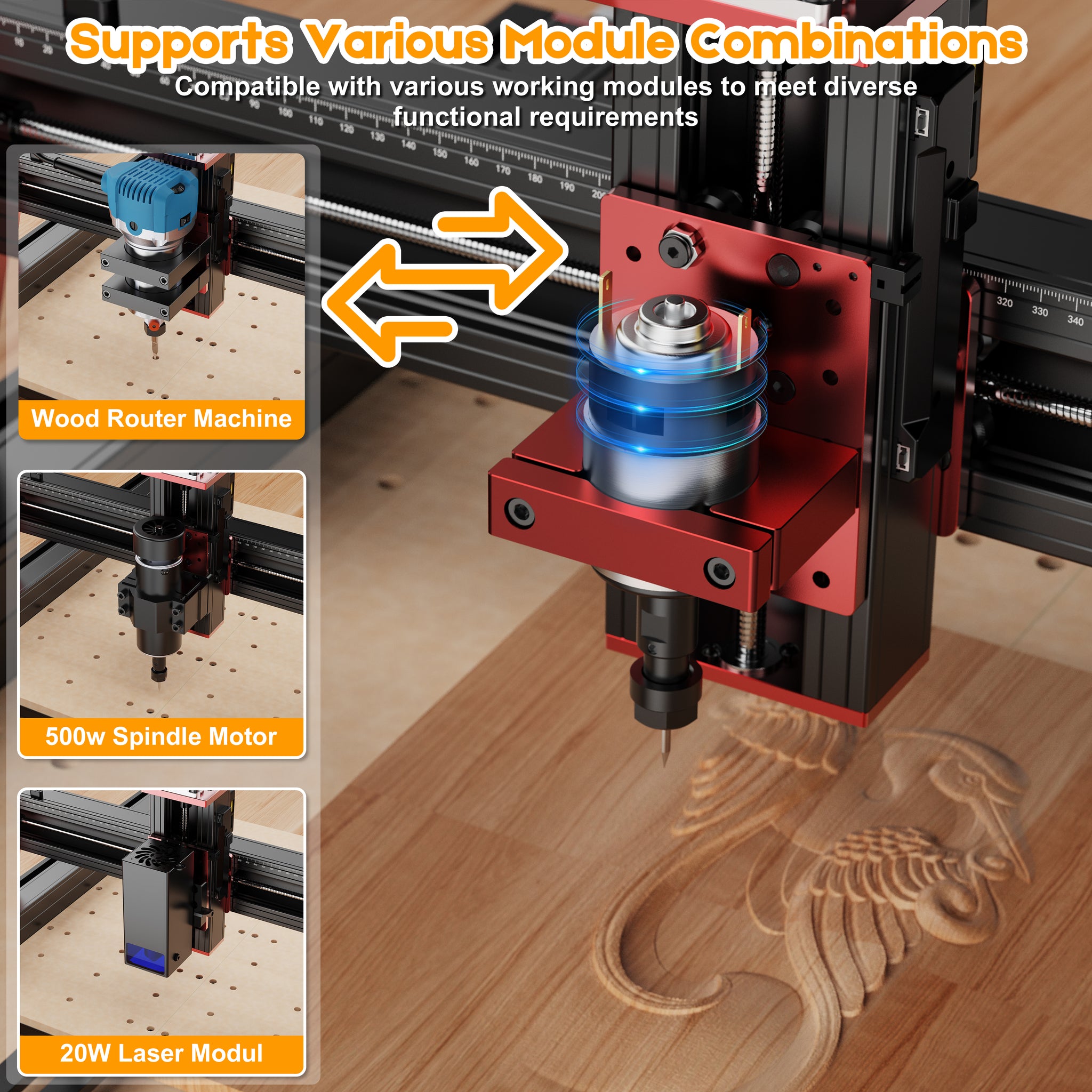 Twotrees TTC-450 PRO CNC-Fräsmaschine 