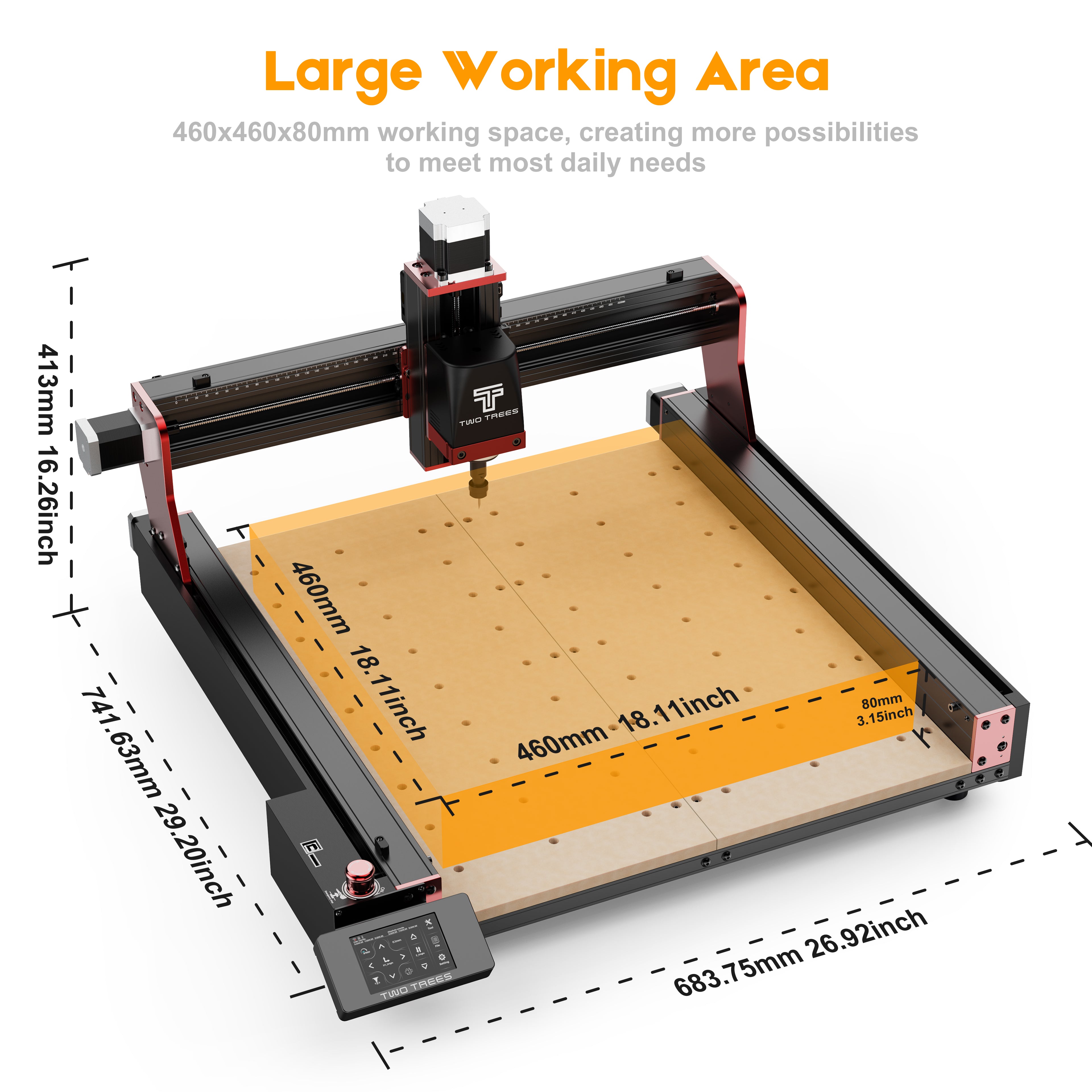 Twotrees TTC-450 PRO CNC-Fräsmaschine 