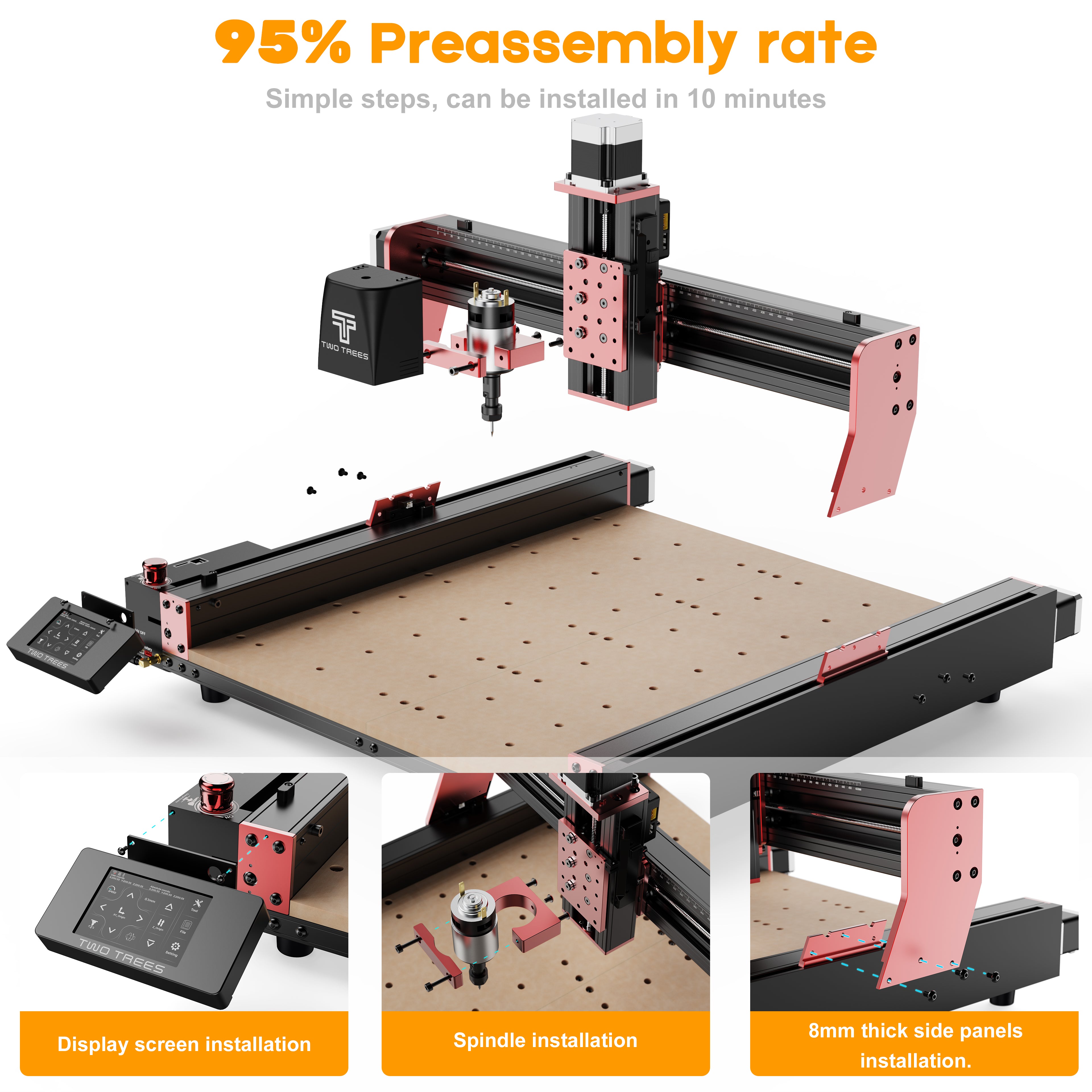 Twotrees TTC-450 PRO CNC-Fräsmaschine 