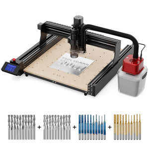 Twotrees TTC-450 CNC-Fräsmaschine + 500-W-Motor + Staubsauger + Schaftfräser