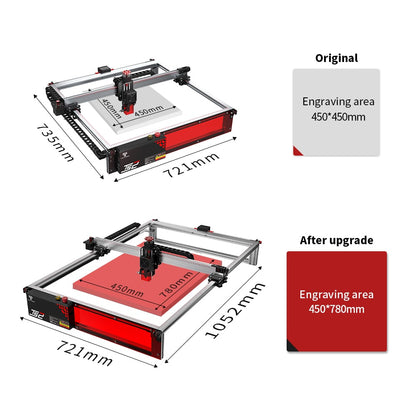 Twotrees Extension Kit 450x780mm For TS2 Laser Engraving Machine - TwoTrees Official Shop