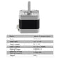 Twotrees Nema 17 Stepper Motor 5PCS 17HS4401 NEMA17 42 Motor 4-Lead 42BYGH 1.5A with DuPont Line for 3D Printer and CNC - TwoTrees Official Shop