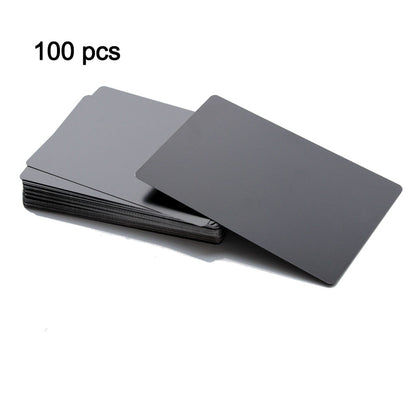 Twotrees 100 Pcs Metal Business Card 0.2mm Thickness Aluminum Alloy Blanks Card