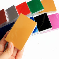 100 Pcs Metal Business Card 0.2mm Thickness Aluminum Alloy Blanks Card