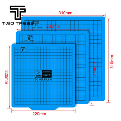 Twotrees Square Heatbed Sticker Hot Bed Build Plate Tape Surface Flex Plate for Ender 3